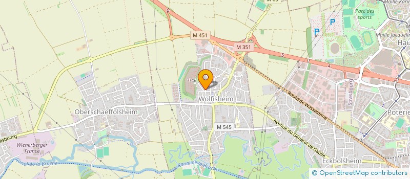 localisation de l'entreprise SCI EVAL  WOLFISHEIM