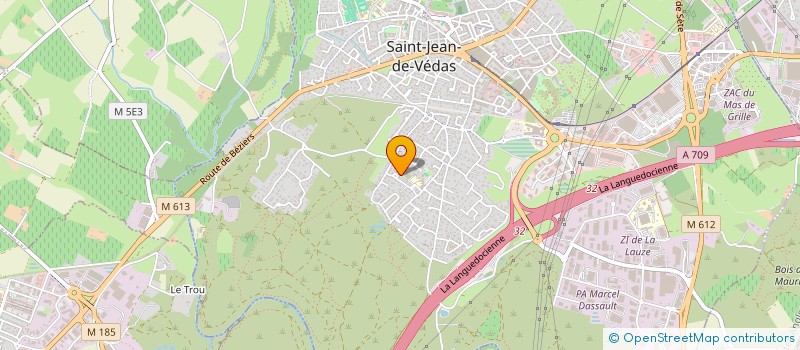 localisation de l'entreprise SCI EVALI  SAINT-JEAN-DE-VEDAS