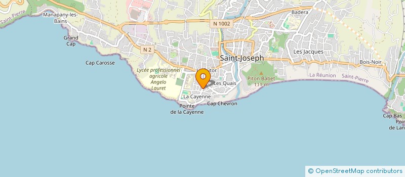 localisation de l'entreprise SCI EVALOU à SAINT-JOSEPH