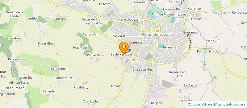 localisation de l'entreprise SCI EVALOU  PLOUDALMEZEAU