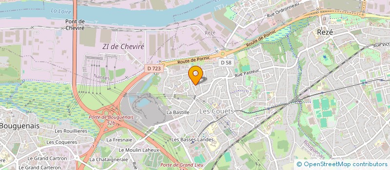 localisation de l'entreprise SCI EVALOU à BOUGUENAIS