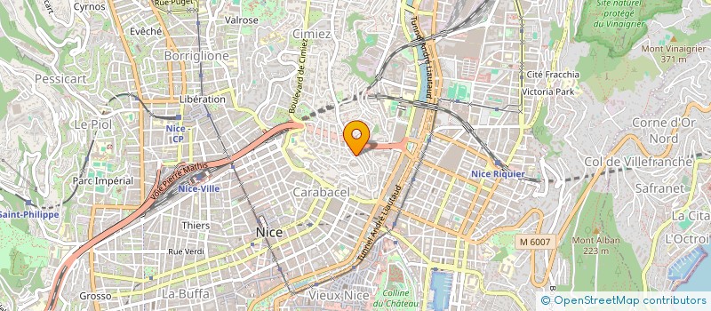 localisation de l'entreprise SCI EVALUCA à NICE