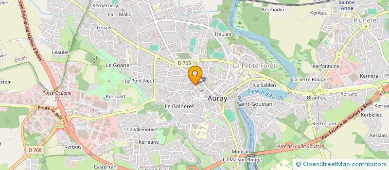 localisation de l'entreprise SCI EVAMA à AURAY