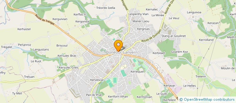 localisation de l'entreprise SCI EVAN  PLONEOUR-LANVERN