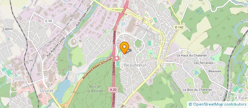 localisation de l'entreprise SCI EVANE à LIMOGES