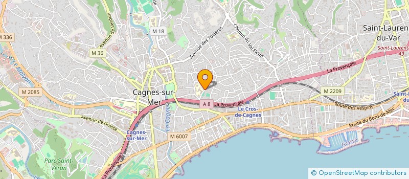 localisation de l'entreprise SCI EVANNA à CAGNES-SUR-MER