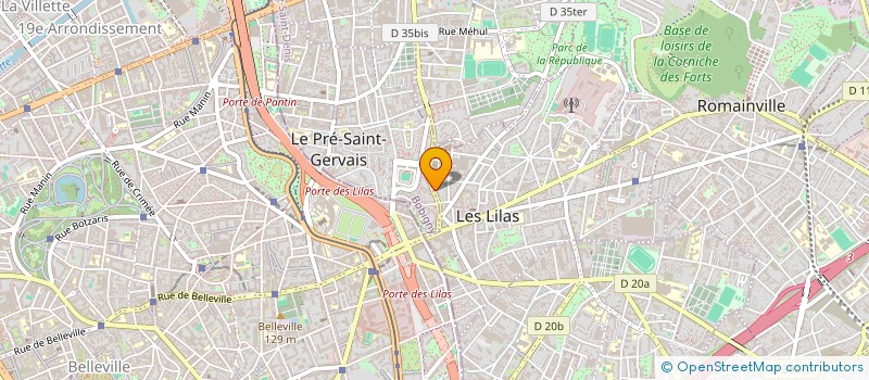 localisation de l'entreprise SCI EVANOA2 à LES LILAS