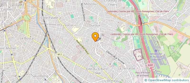 localisation de l'entreprise SCI EVANOR à TOULOUSE