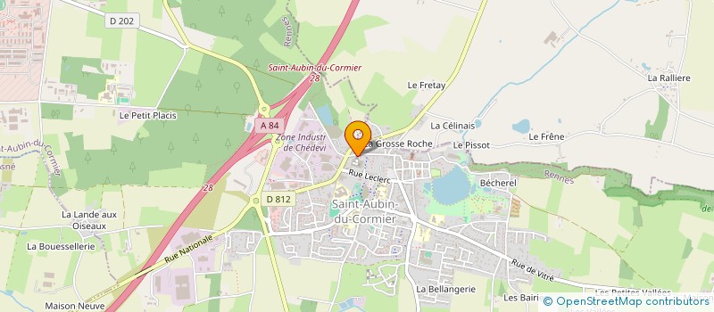 localisation de l'entreprise SCI EVARD  SAINT-AUBIN-DU-CORMIER