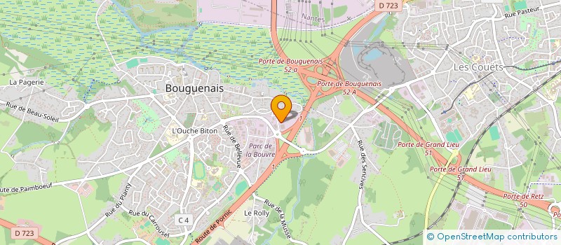 localisation de l'entreprise SCI EVARISTE GALOIS à BOUGUENAIS