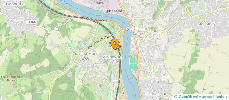 localisation de l'entreprise SCI EVAROS  ALBIGNY-SUR-SAONE