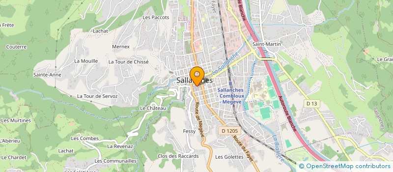 localisation de l'entreprise SCI EVASION à SALLANCHES
