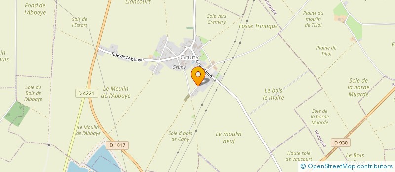 localisation de l'entreprise SCI EVASION  GRUNY