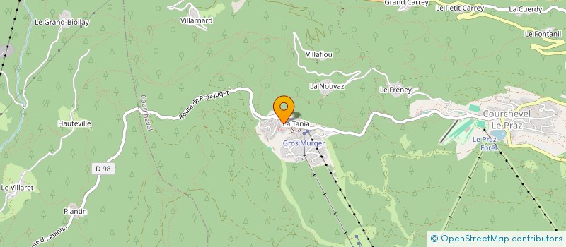 localisation de l'entreprise SCI EVASION à COURCHEVEL