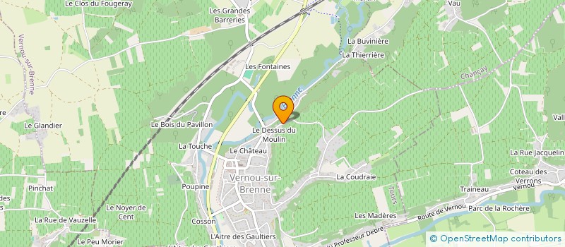 localisation de l'entreprise SCI EVASION à VERNOU-SUR-BRENNE