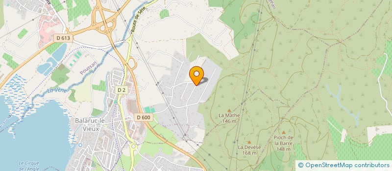 localisation de l'entreprise SCI EVASION  BALARUC-LE-VIEUX