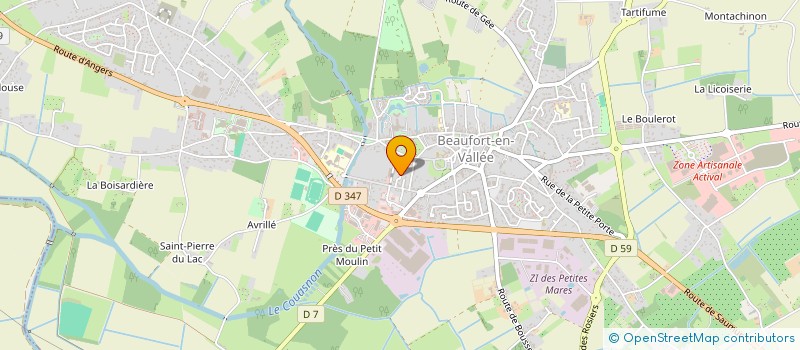 localisation de l'entreprise SCI EVASION à BRISSAC LOIRE AUBANCE