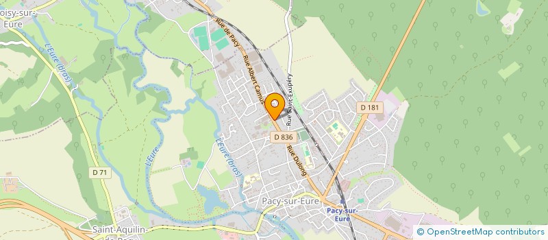 localisation de l'entreprise SCI EVATOM  PACY-SUR-EURE