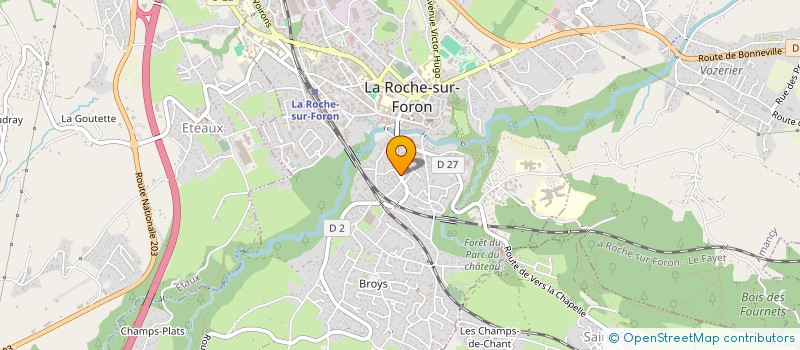 localisation de l'entreprise SCI EVAX  LA ROCHE-SUR-FORON