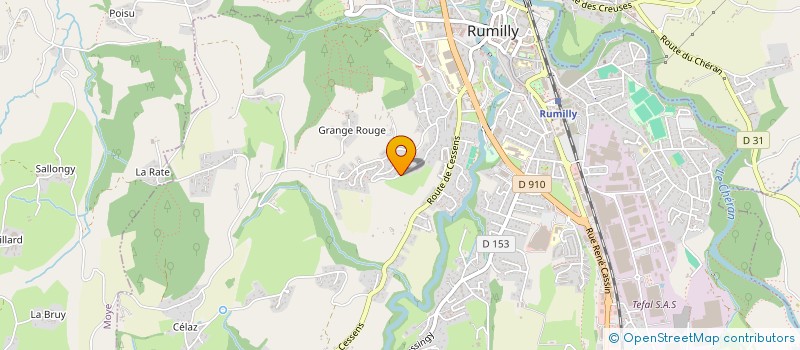 localisation de l'entreprise SCI EVE à RUMILLY