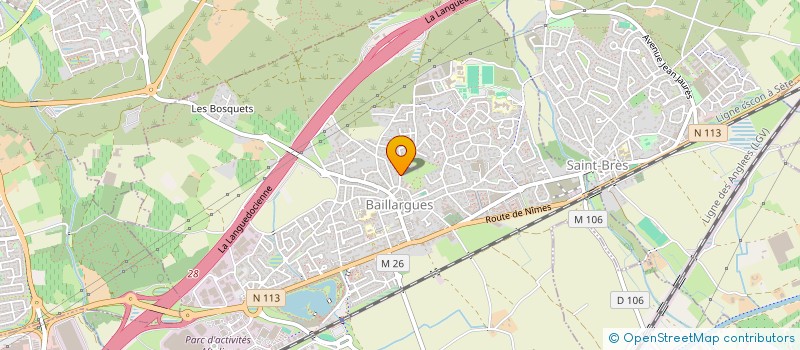 localisation de l'entreprise SCI EVE à BAILLARGUES