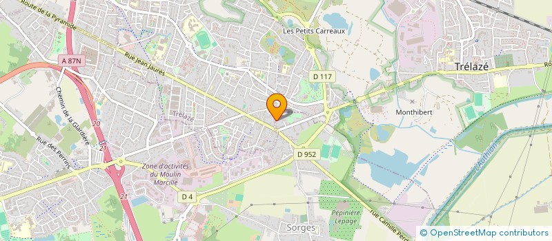 localisation de l'entreprise SCI EVEA  LES PONTS-DE-CE