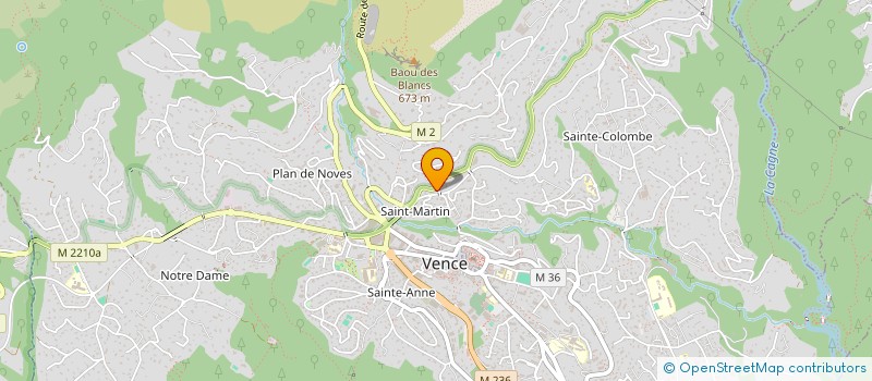 localisation de l'entreprise SCI EVED  VENCE