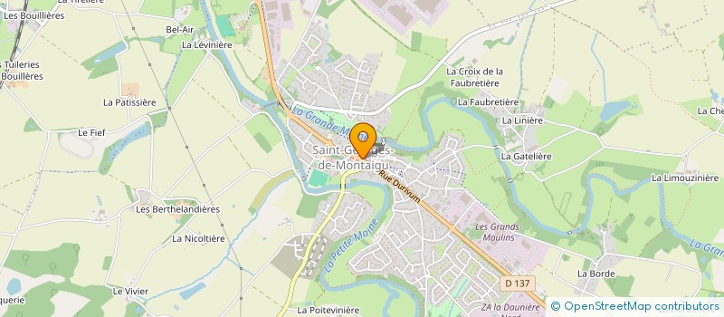 localisation de l'entreprise SCI EVEILLARD à MONTAIGU-VENDEE
