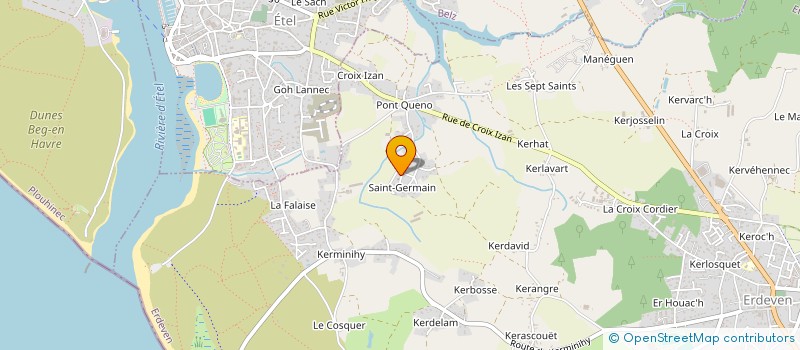 localisation de l'entreprise SCI EVEILLE-VILLARD  ERDEVEN