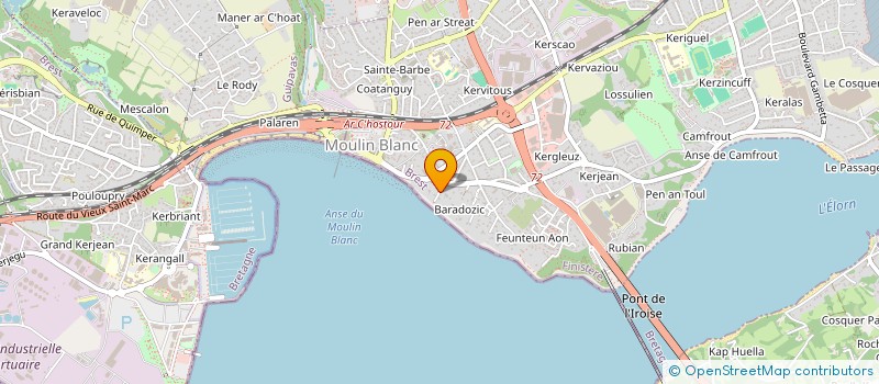 localisation de l'entreprise SCI EVEILLEAU  LE RELECQ-KERHUON