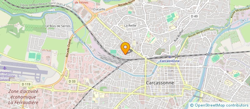 localisation de l'entreprise SCI EVELI à CARCASSONNE