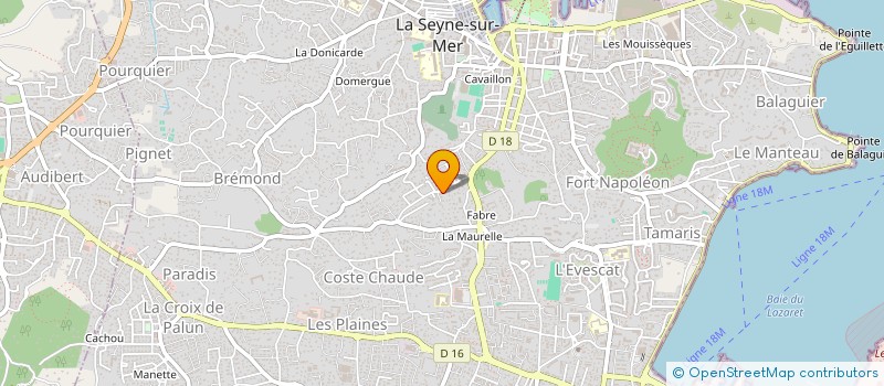 localisation de l'entreprise SCI EVELINE à LA SEYNE-SUR-MER