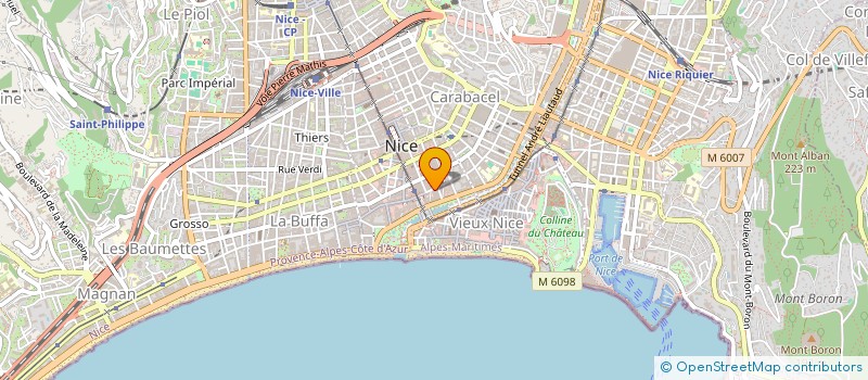 localisation de l'entreprise SCI EVELYNE à NICE