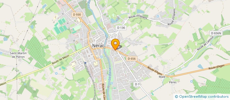 localisation de l'entreprise SCI EVELYS  NERAC