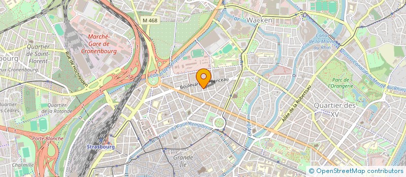 localisation de l'entreprise SCI EVEN  STRASBOURG