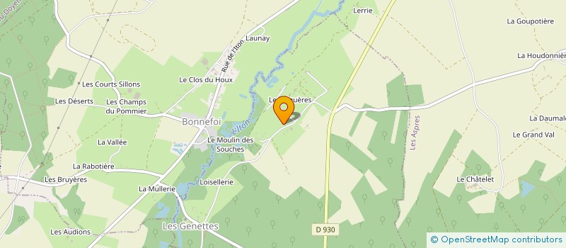 localisation de l'entreprise SCI EVER GREEN à LES GENETTES