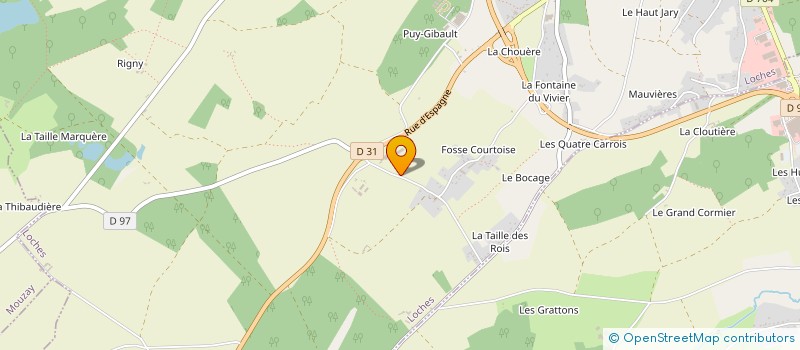 localisation de l'entreprise SCI EVEREST  LOCHES