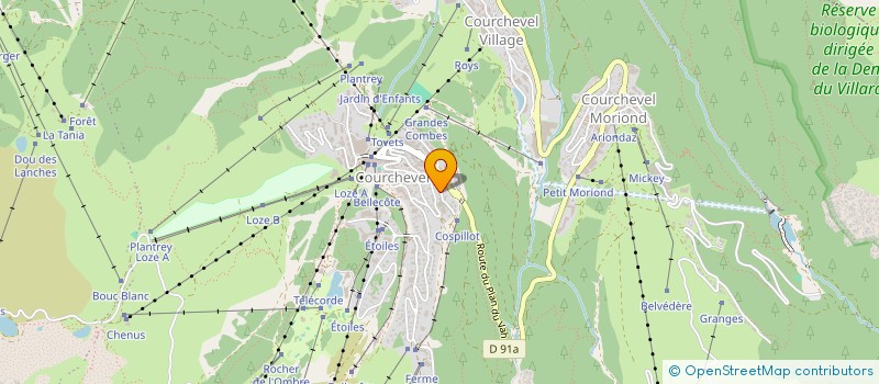 localisation de l'entreprise SCI EVEREST à COURCHEVEL