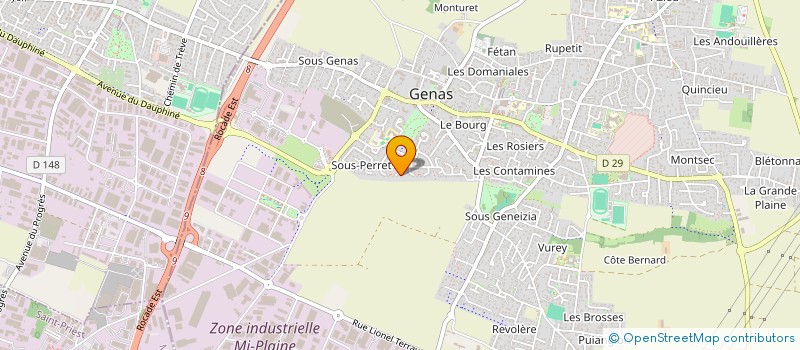 localisation de l'entreprise SCI EVEREST IMMO  GENAS