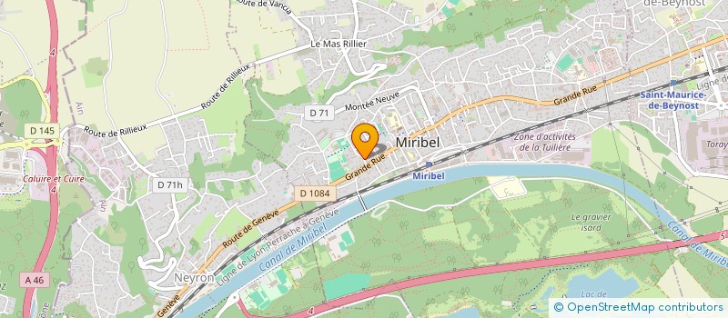 localisation de l'entreprise SCI EVEREST IMMO INVESTISSSEMENTS à MIRIBEL
