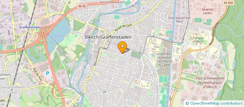 localisation de l'entreprise SCI EVERIM  ILLKIRCH-GRAFFENSTADEN