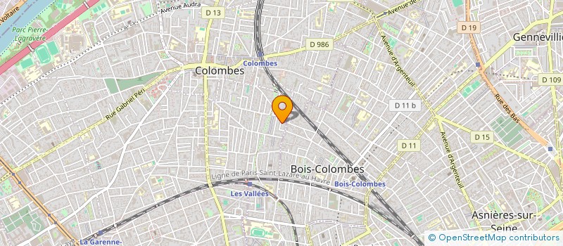 localisation de l'entreprise SCI EVERLAM à COLOMBES