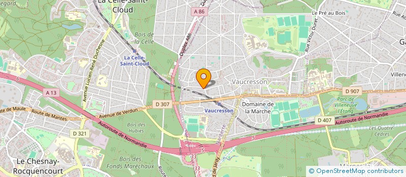 localisation de l'entreprise SCI EVERLAST à VAUCRESSON