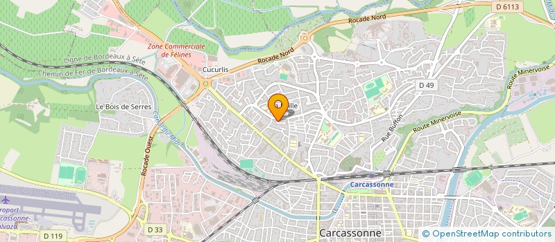 localisation de l'entreprise SCI EVEROM à CARCASSONNE