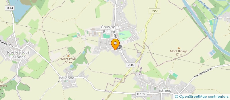 localisation de l'entreprise SCI EVERWYN-VERNEZ  GOUY-SOUS-BELLONNE
