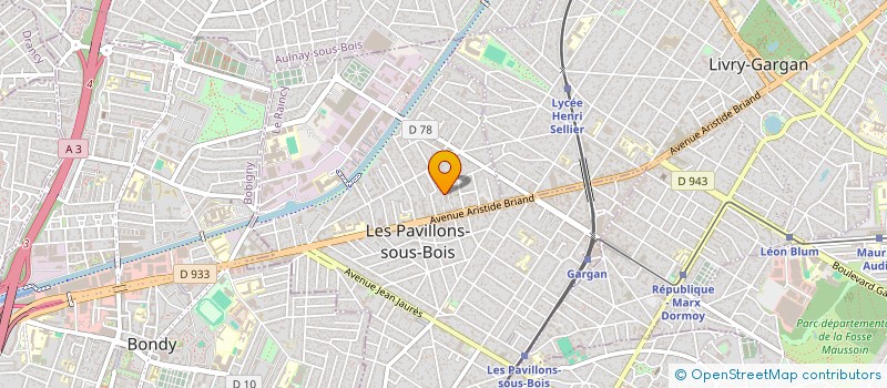 localisation de l'entreprise SCI EVETI à LES PAVILLONS-SOUS-BOIS
