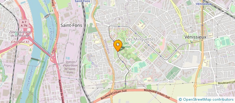 localisation de l'entreprise SCI EVI  VENISSIEUX