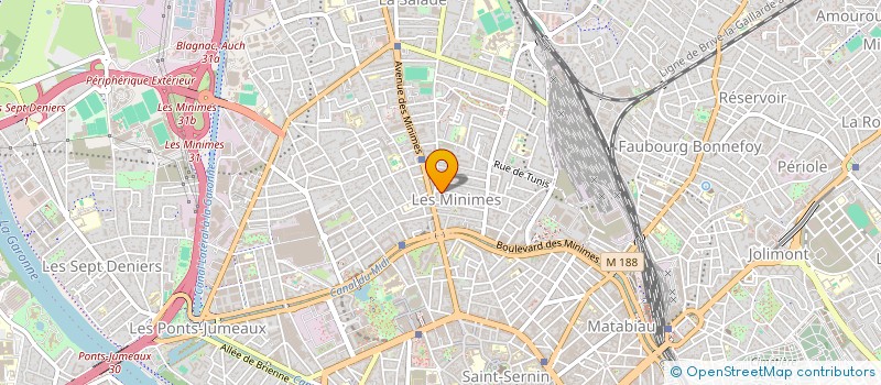 localisation de l'entreprise SCI EVI INVEST à TOULOUSE