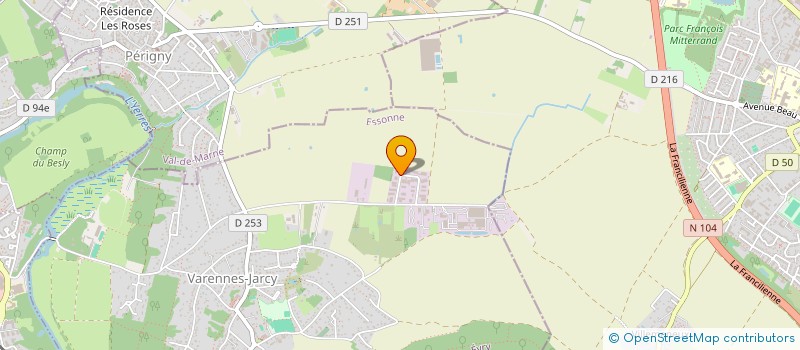 localisation de l'entreprise SCI EVIA  VARENNES-JARCY