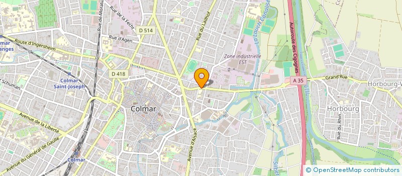 localisation de l'entreprise SCI EVIC  COLMAR